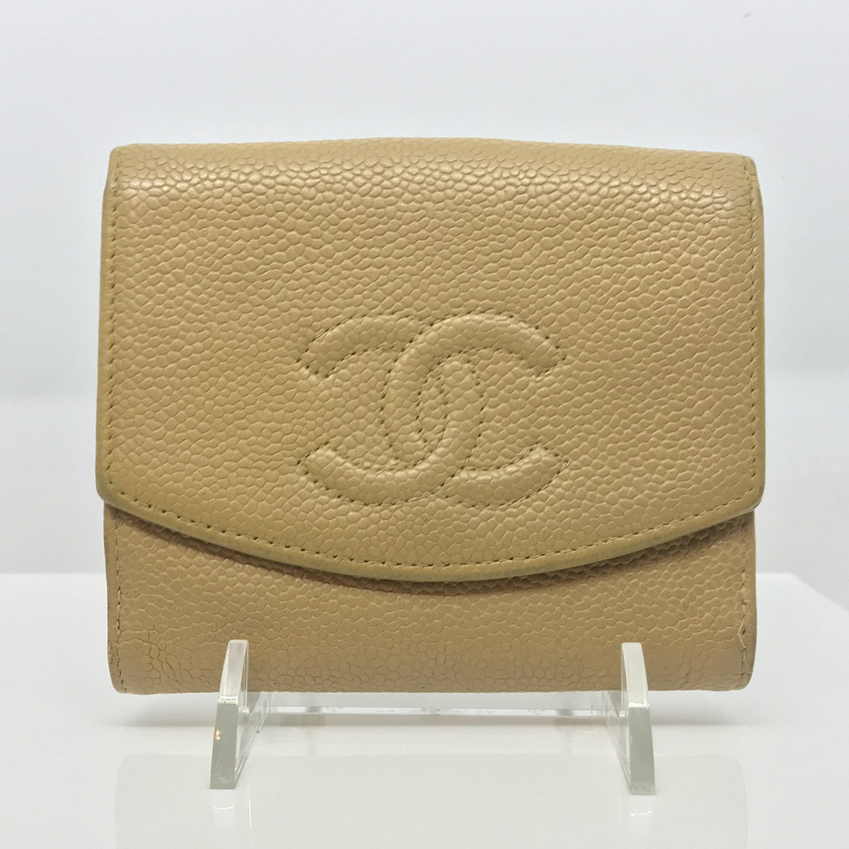 Chanel Rare 99a CC Logo Address Plate Keychain Bag Charm