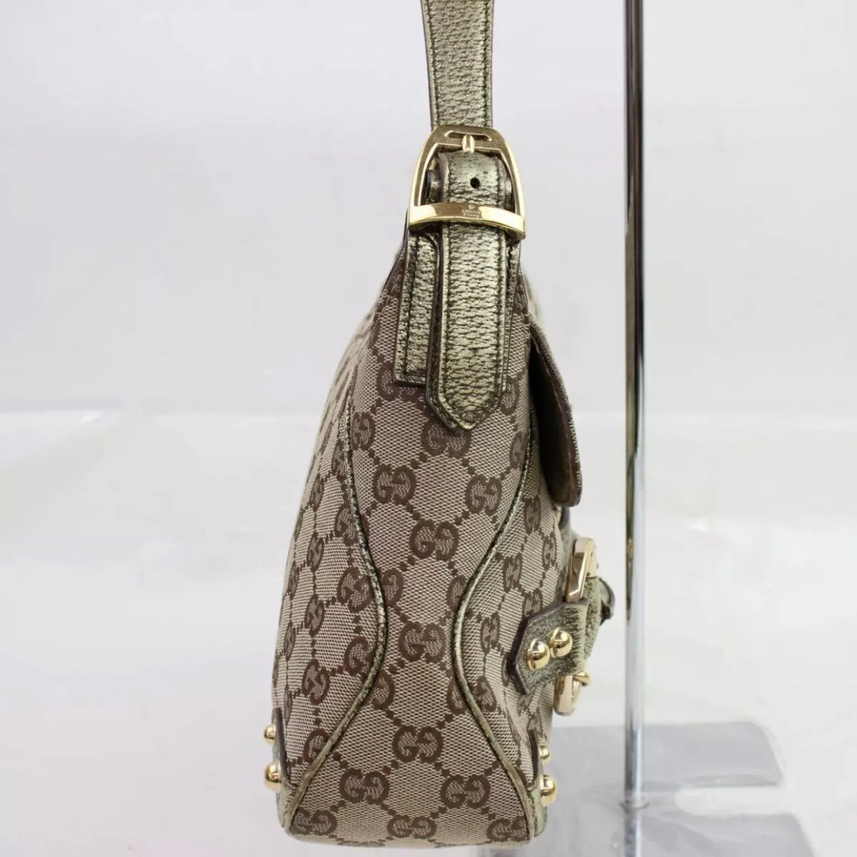 Gucci, Bags, Authentic Gucci Large Horsebit Hobo Bag Cream Leather