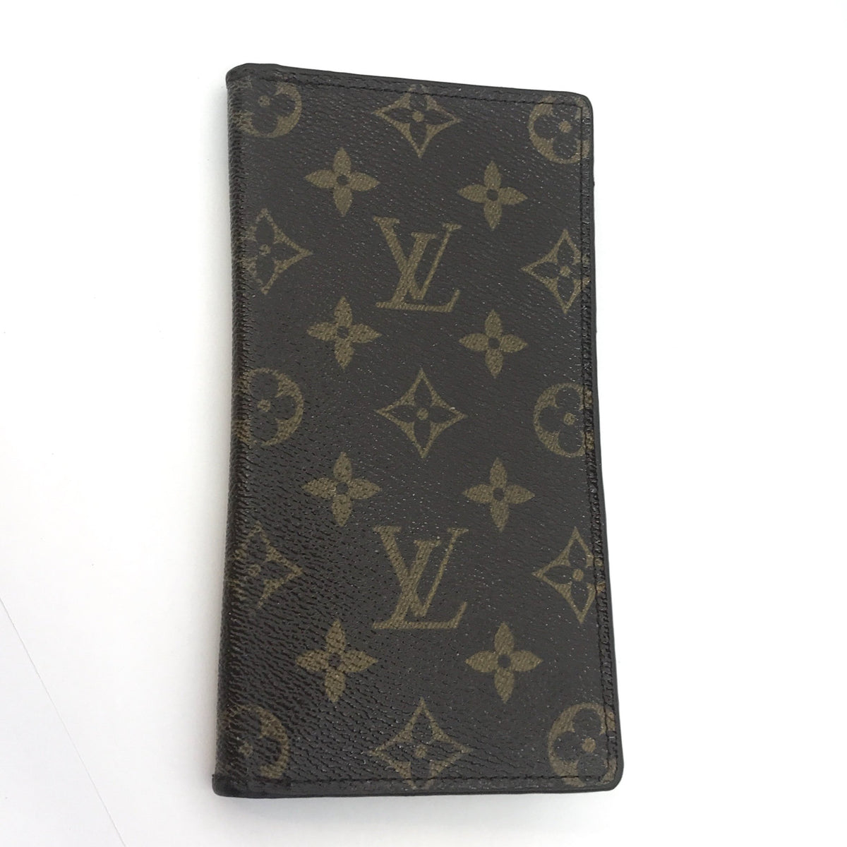Shop Louis Vuitton MONOGRAM Monogram Leather Folding Wallet Long