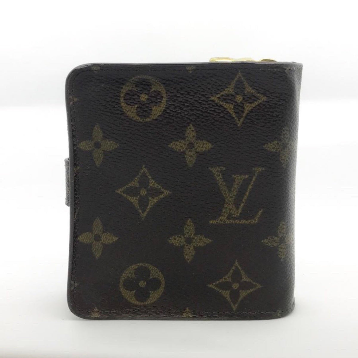 Louis Vuitton Wallet Leather Monogram Vintage Bifold Button Coin