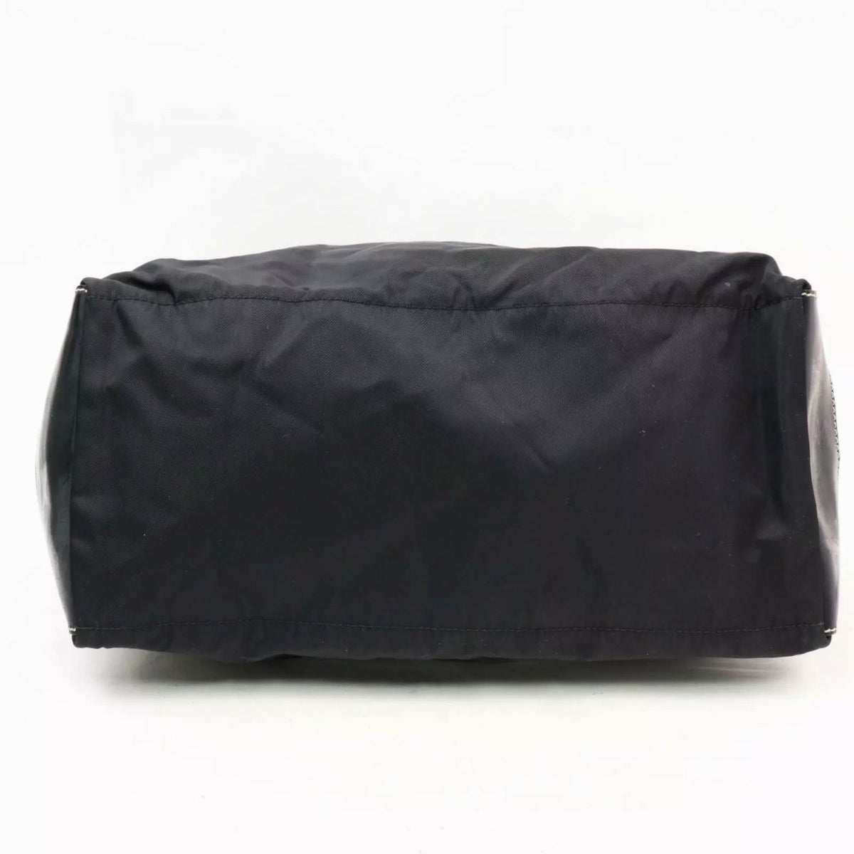 Prada Crossbody Bag Nylon Silver-tone Black/Yellow in Nylon with