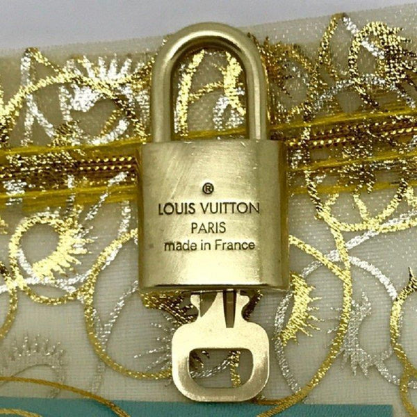 Authentic Brass Louis Vuitton Lock & Key