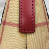 Burberry Check Flap Hobo Shoulder Bag-Bags-Burberry-red/tan-JustGorgeousStudio.com