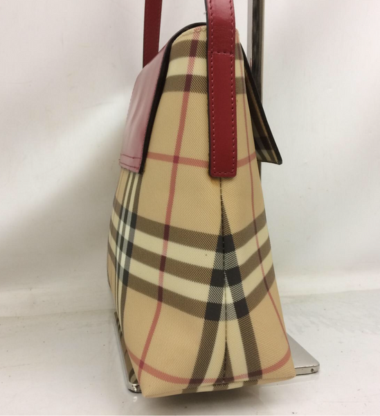 Burberry Haymarket Check Shoulder Bag - Neutrals Shoulder Bags