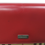 Burberry Check Flap Hobo Shoulder Bag-Bags-Burberry-red/tan-JustGorgeousStudio.com