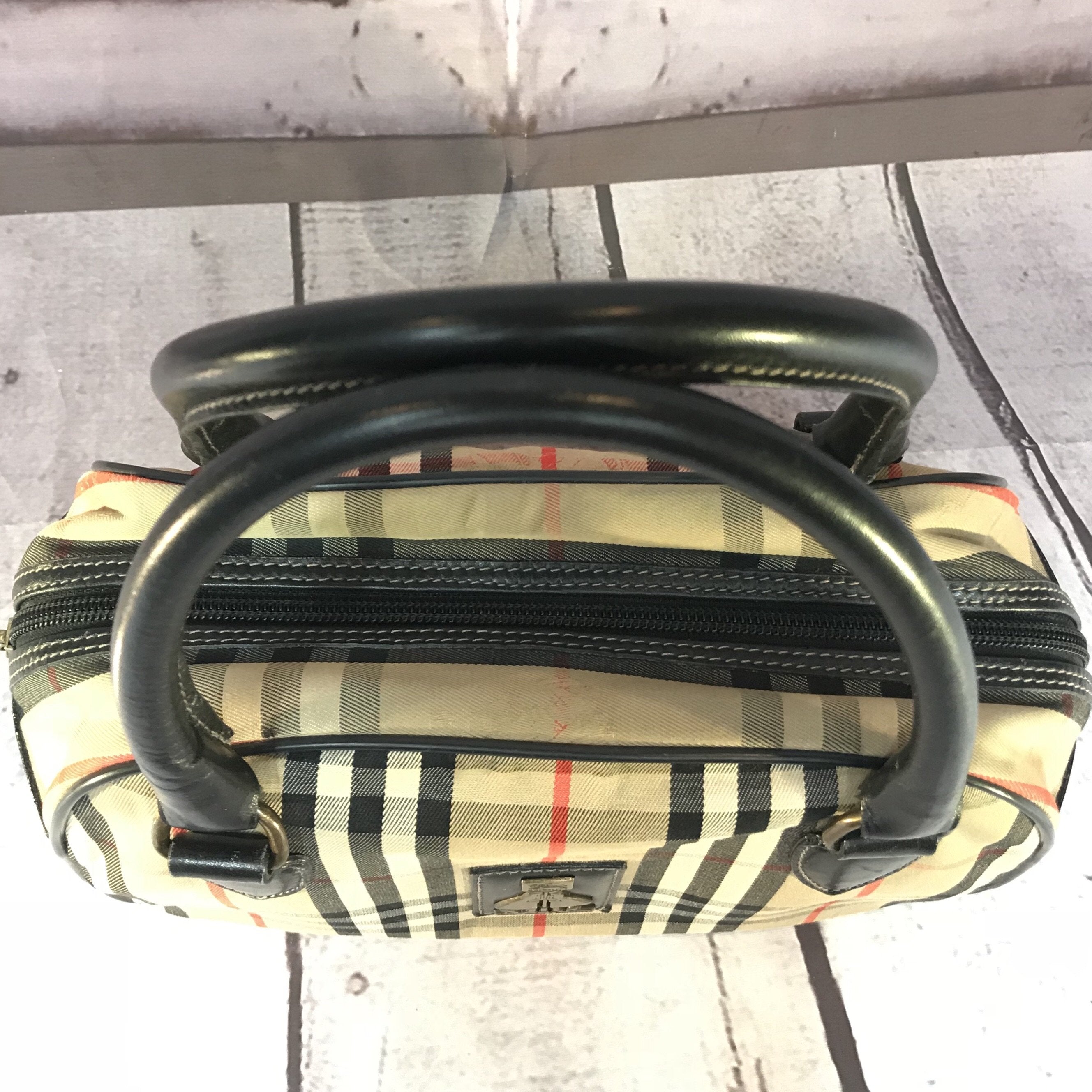 Burberry Nova Check Boston Bag - Neutrals Handle Bags, Handbags