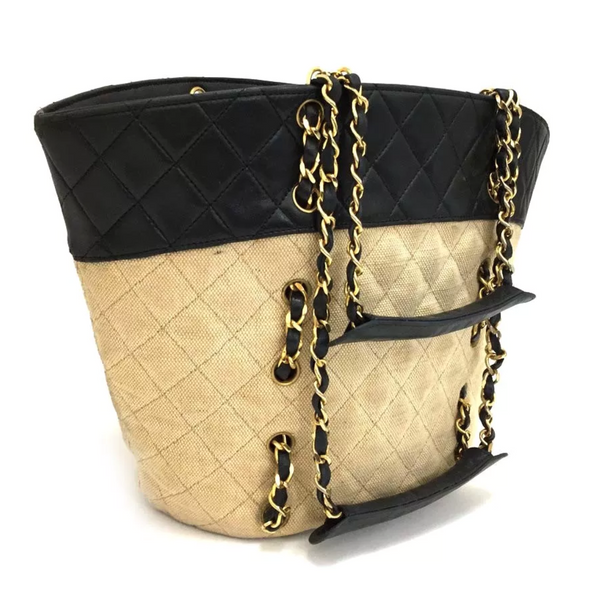 Chanel Cambon Ligne Bucket Tote in Black