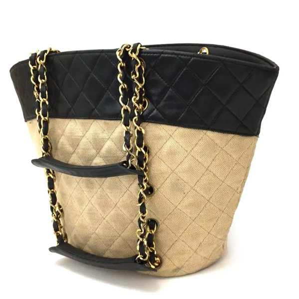 Gorgeous Chanel Cambon Tote bag in black quilted lambskin, SHW at