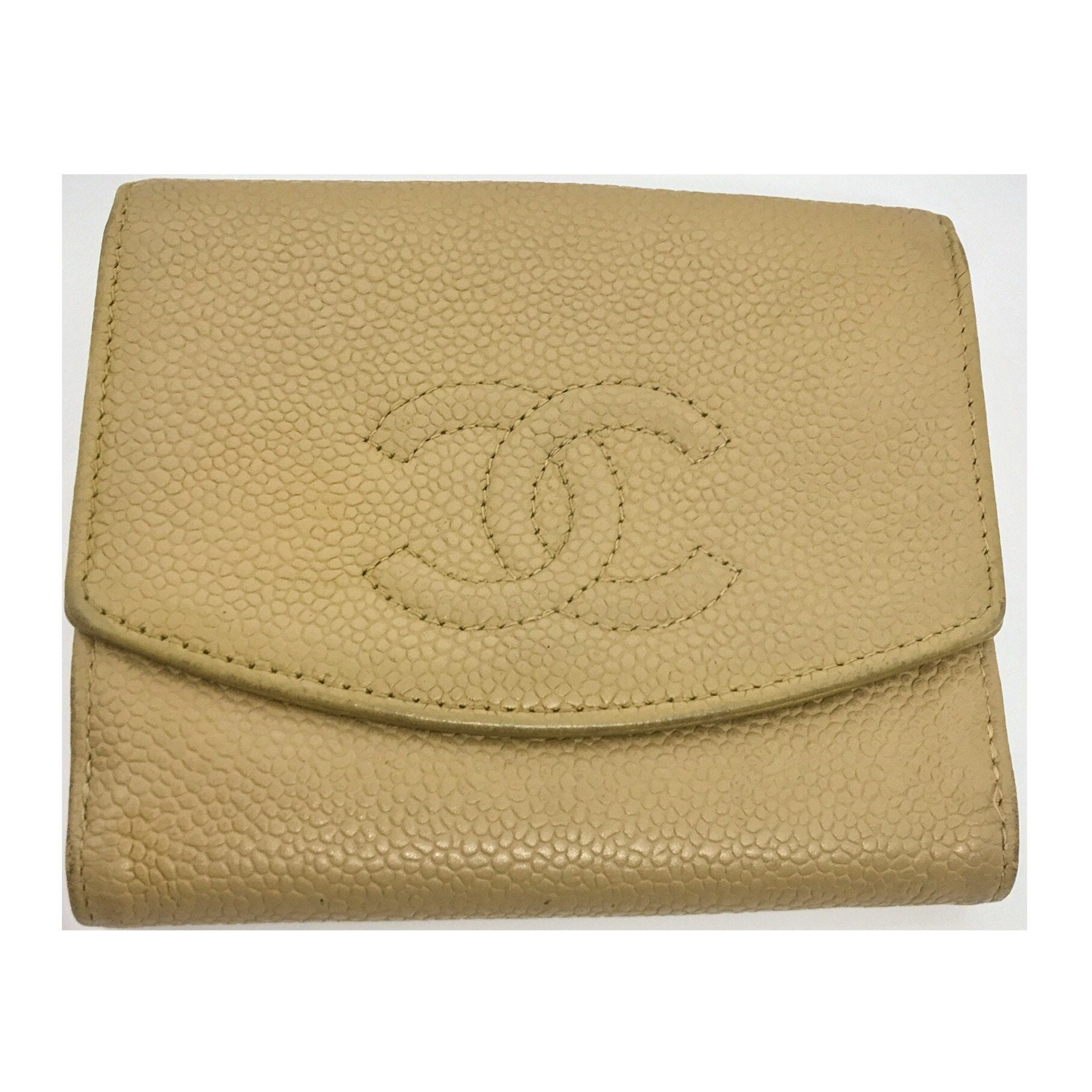 Chanel CC Monogram French Kisslock Wallet