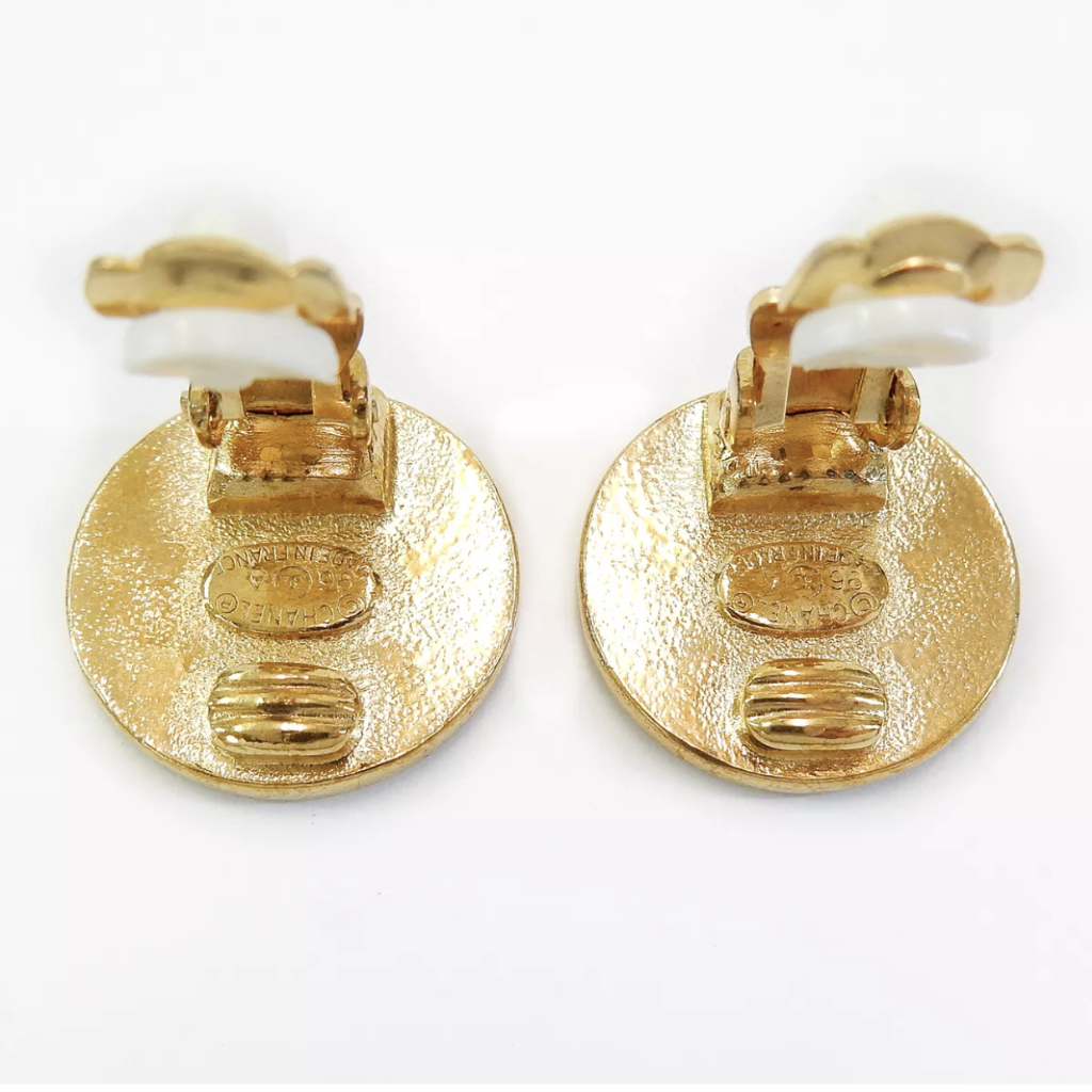 Louis Vuitton Clover Earrings - Gold-Tone Metal Hoop, Earrings