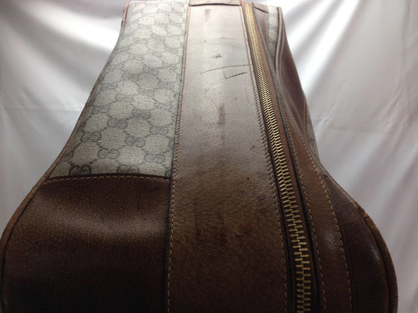 Gucci GG Supreme Web Vintage Suitcase Travel Bag