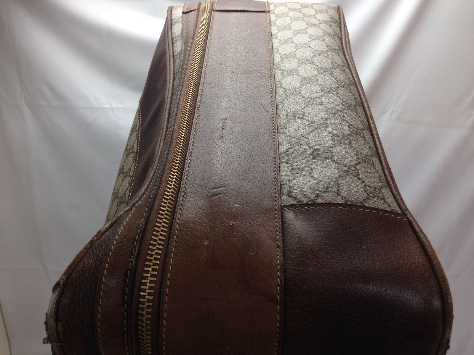 Gucci XL Supreme GG Monogram Web Suitcase Luggage Soft Trunk 62gz429s