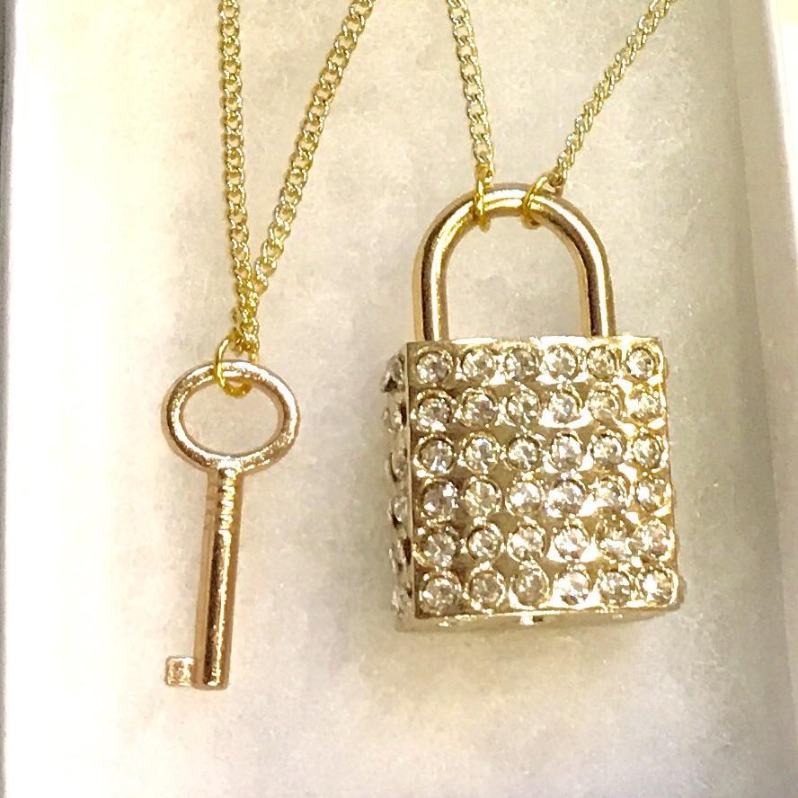 Louis Vuitton Lock Set On Necklace – Just Gorgeous Studio