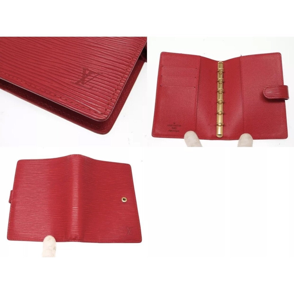 Louis Vuitton Epi Agenda MM Red Day Planner Cover