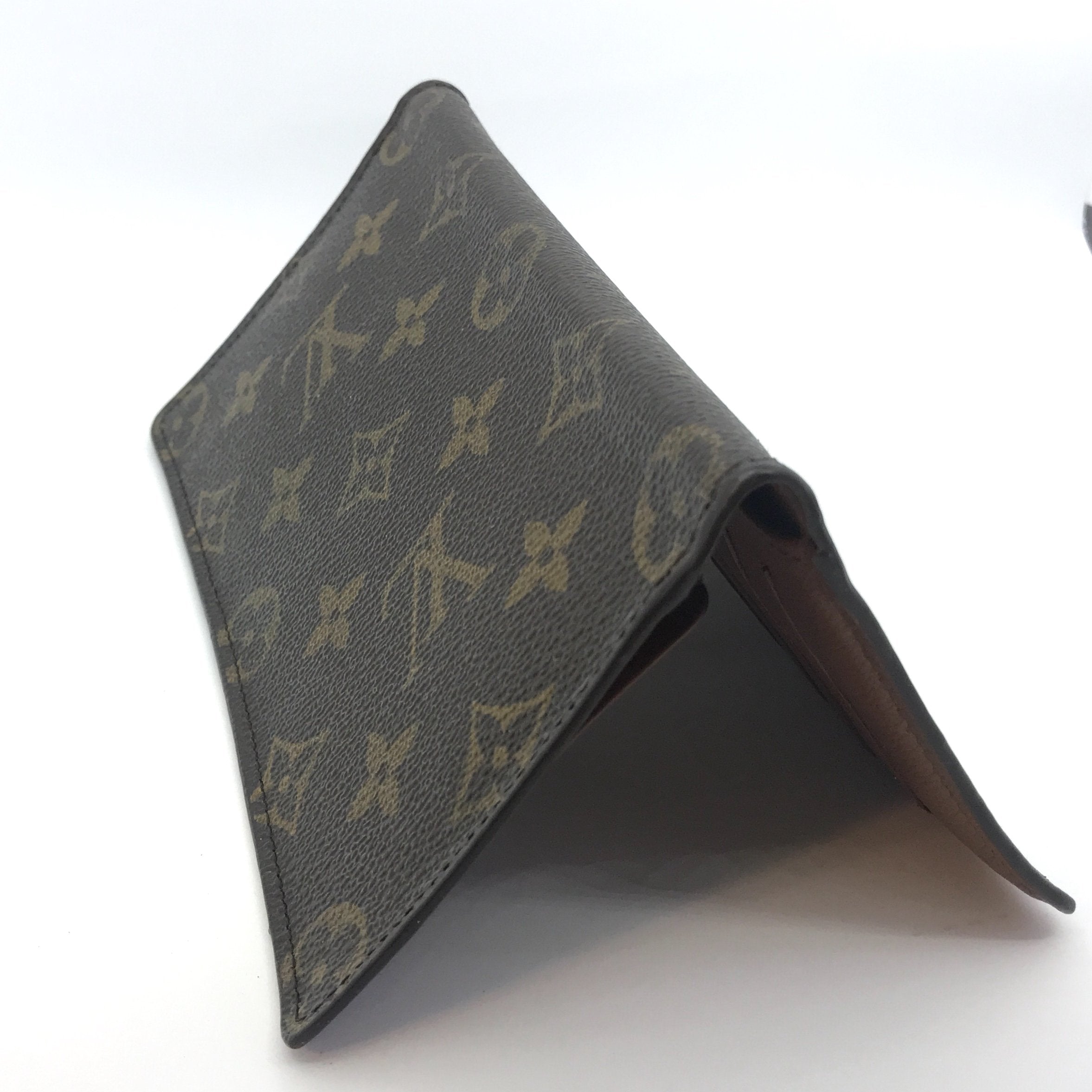 Shop Louis Vuitton Monogram Leather Folding Wallet Folding Wallets