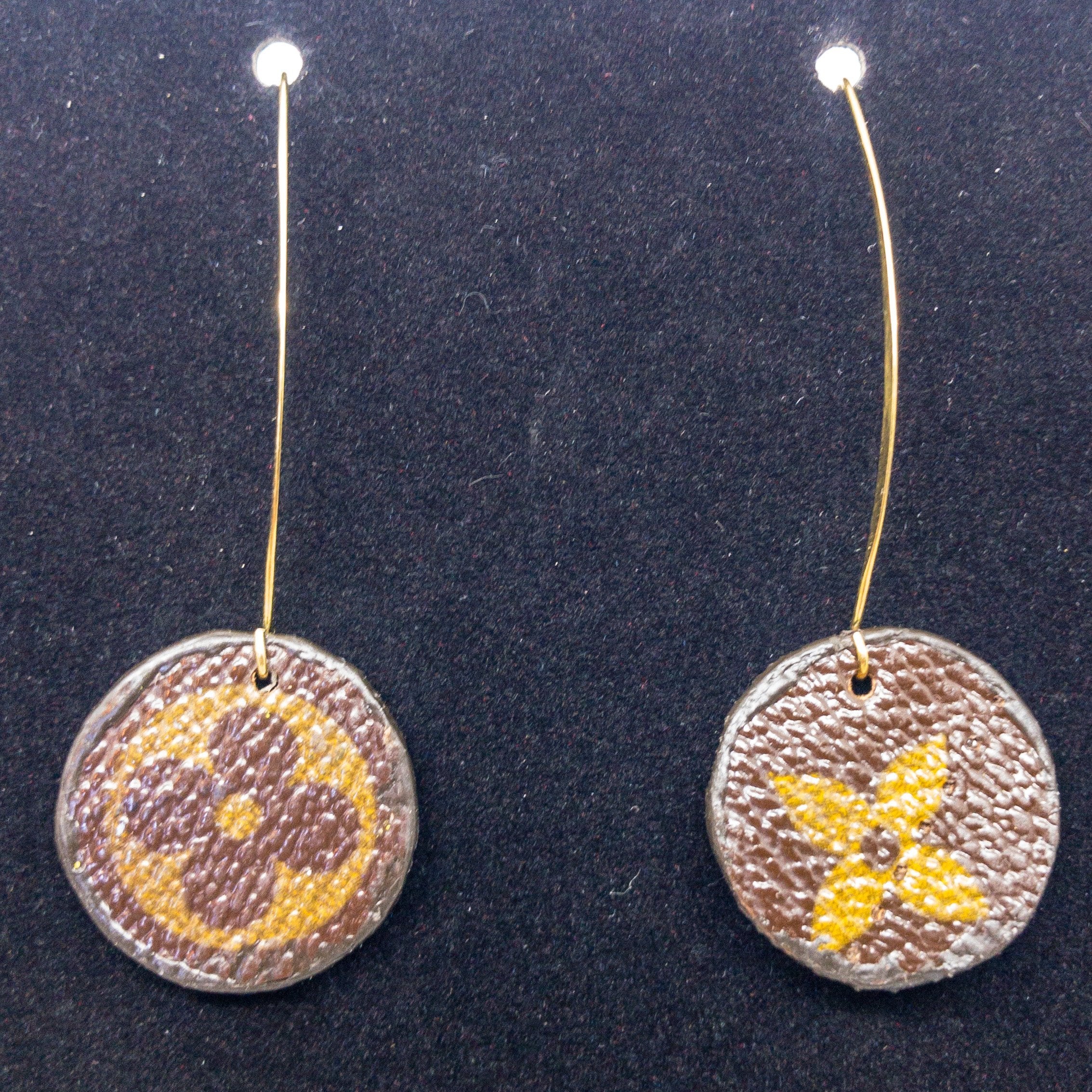 Louis Vuitton Canvas Handmade Earrings