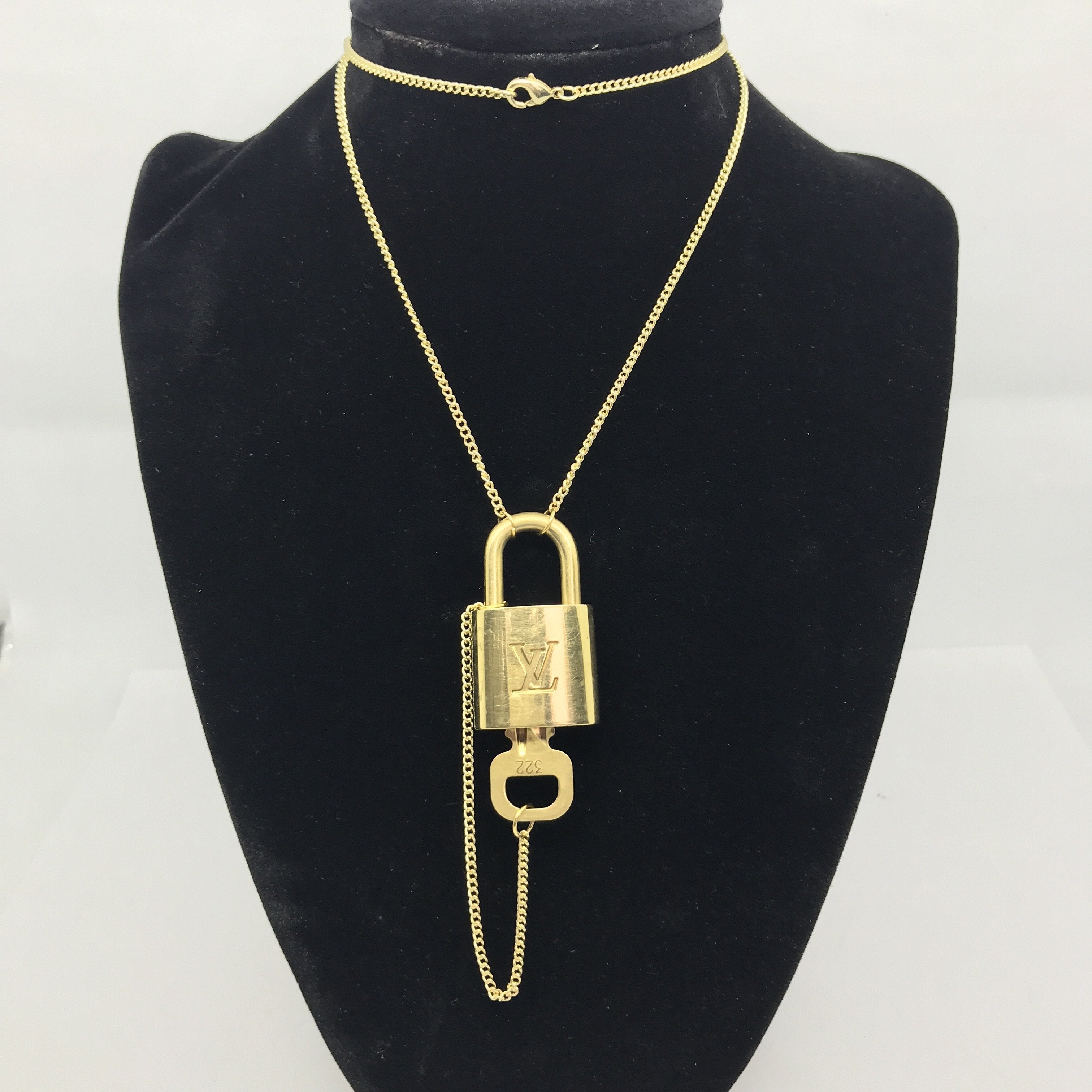 Louis Vuitton Crazy in Lock Necklace 2021 Ss, Gold