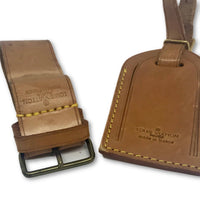 Authentic Louis Vuitton Luggage Tag with Poignet unstamped Set of 3