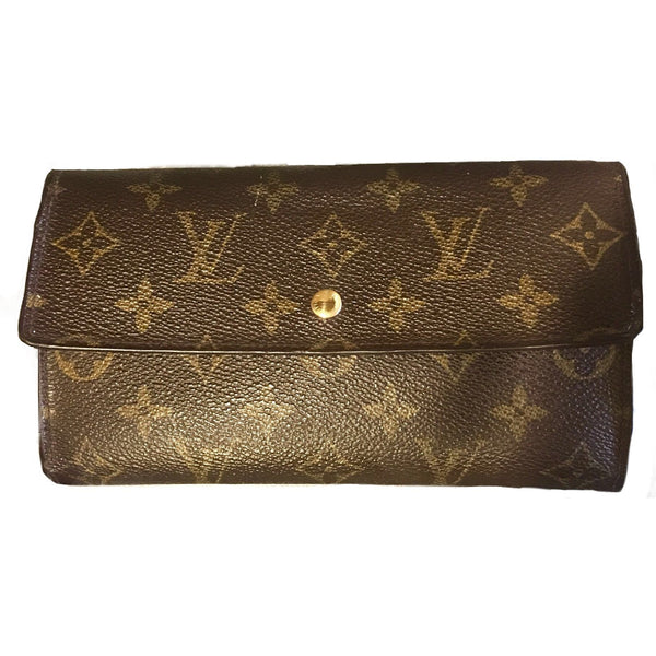 Louis Vuitton Monogram Vernis French Purse Wallet Gold with