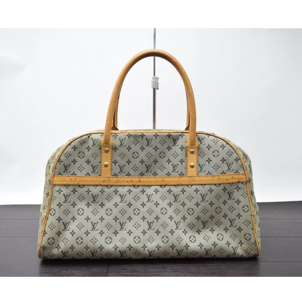 Louis Vuitton Mini Lin Key Holder & Bag Charm - Grey Keychains