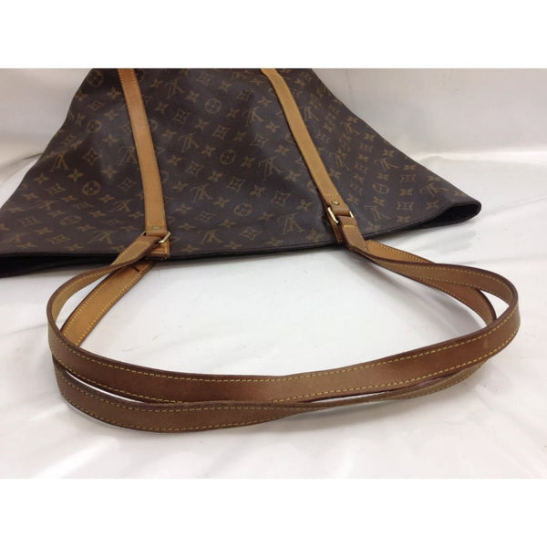 Louis Vuitton Sac Flanerie Sac Large Long Strap Tote Zip Zipper Top Brown  Monogram Canvas Shoulder Bag by Louis Vuitton