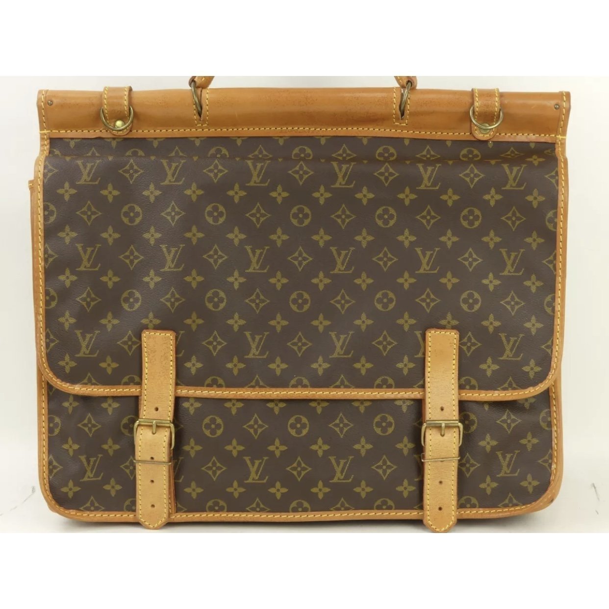Sac souple cloth travel bag Louis Vuitton Brown in Cloth - 26319336