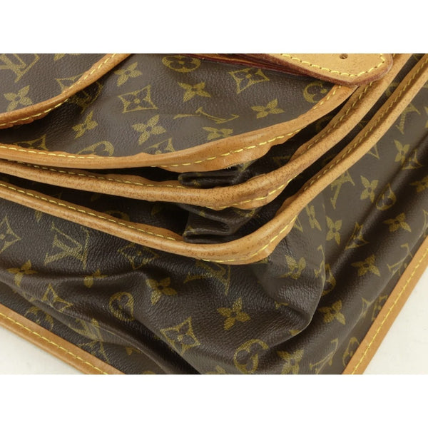 Louis Vuitton Monogram Leather Garment Travel Bag Brown