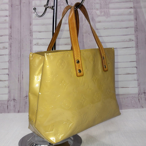 Louis Vuitton Yellow Monogram Vernis Reade PM Tote Bag Leather ref.339687 -  Joli Closet