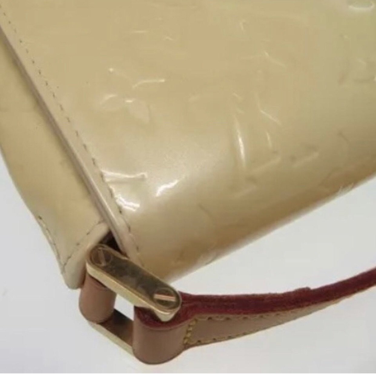 Louis Vuitton Beige Tan Leather Shoulder Strap for Small Bags For
