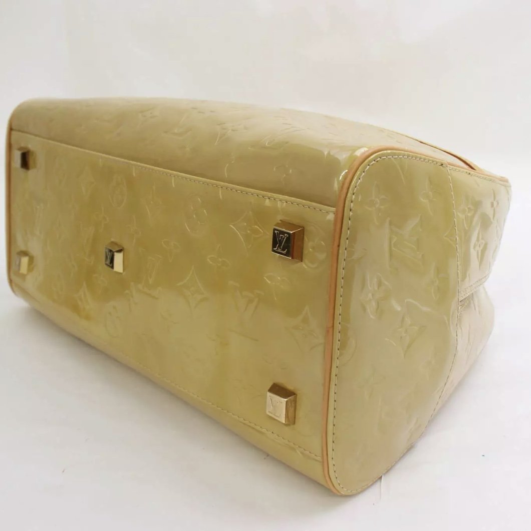 Vintage genuine LOUIS VUITTON Vernis Tompkins patent leather square bag  purse