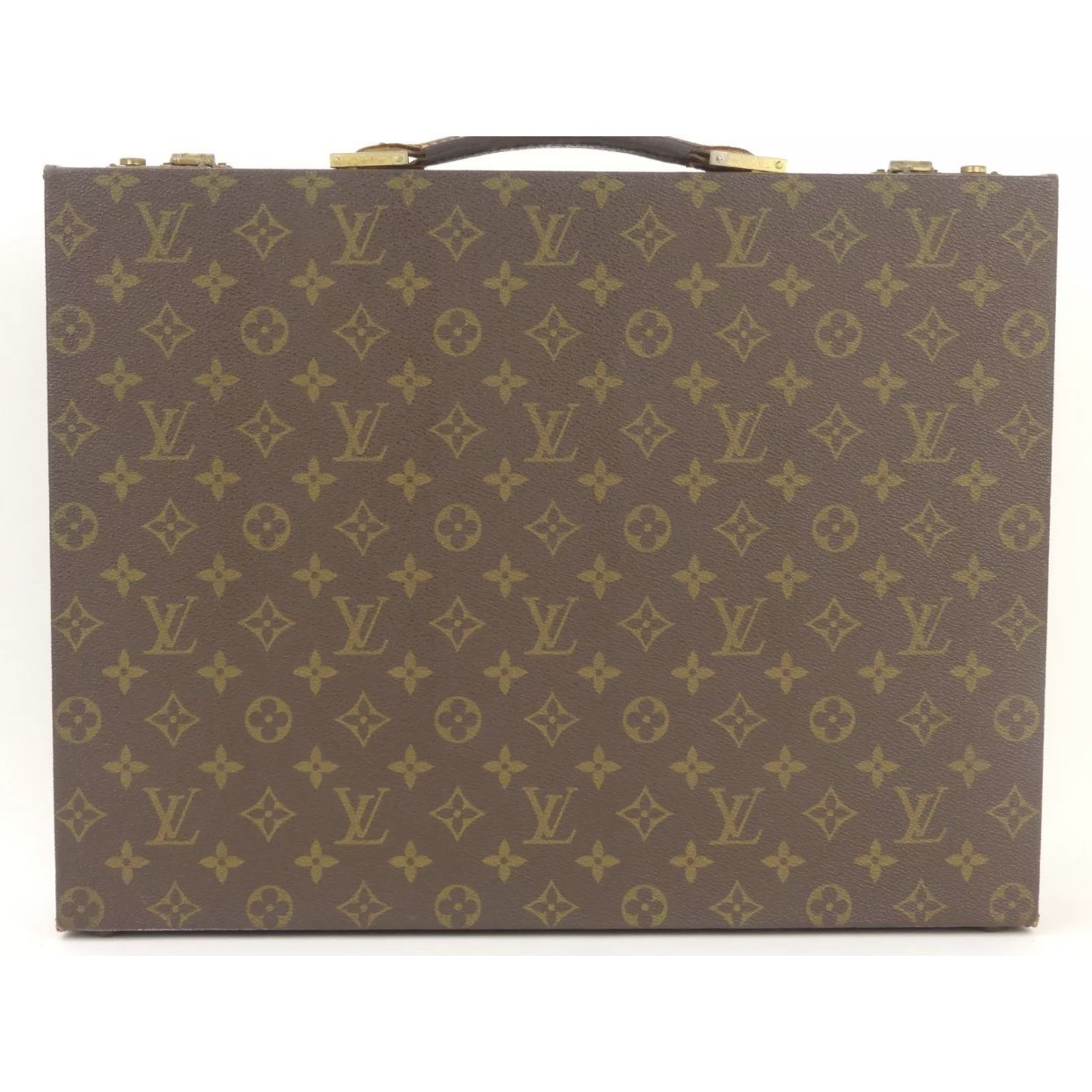 Pre-Owned Louis Vuitton Cotoville 40 Monogram Trunk Hard Case Attache Bag  Brown Gold Hardware LOUIS VUITTON (Good) 