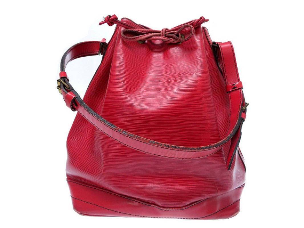 Louis Vuitton Red Epi Leather Noe Bag Louis Vuitton