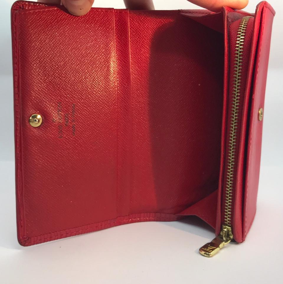 LOUIS VUITTON LV ?~ YK Zippy Wallet Monogram/Painted Dot Red