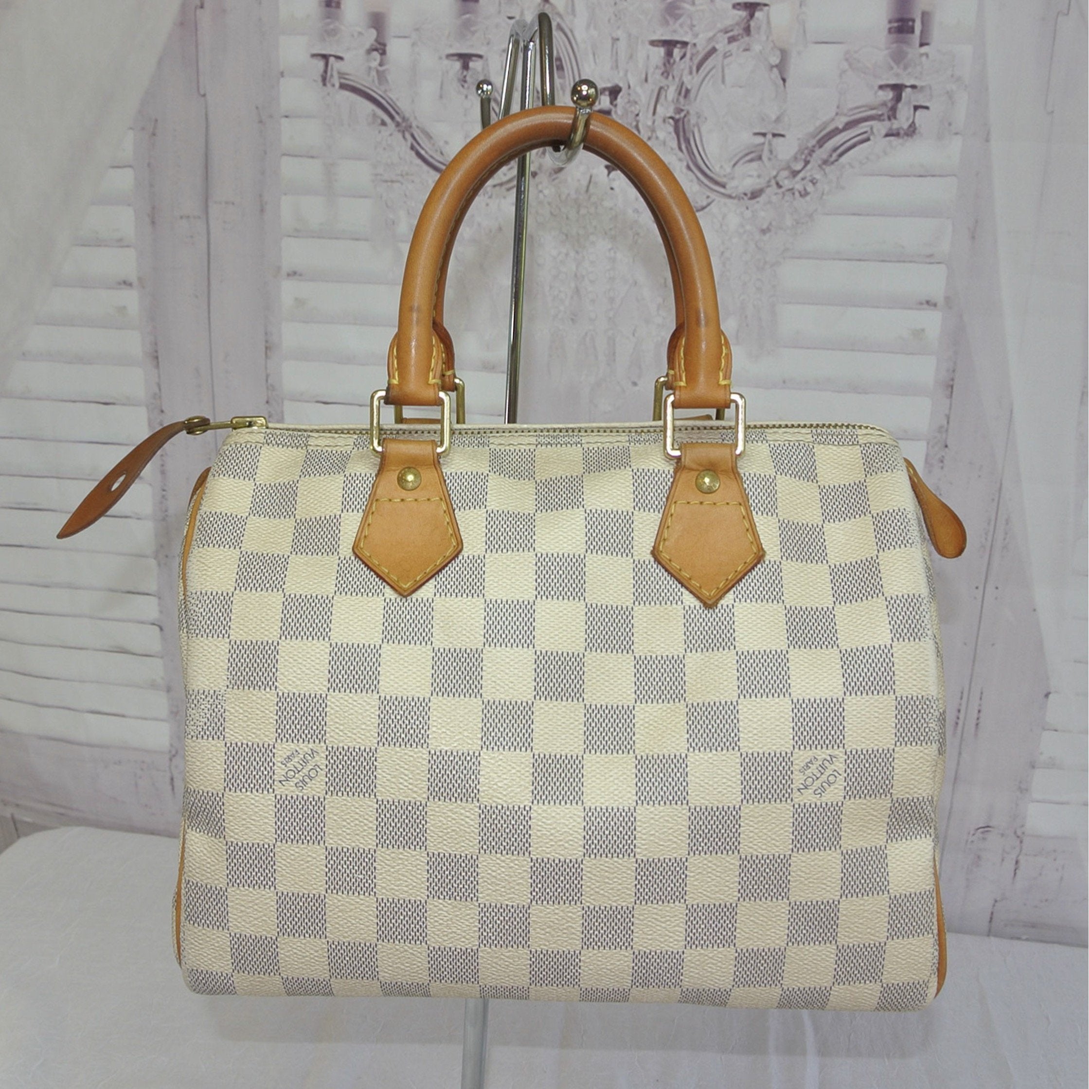 Pre-loved Louis Vuitton Speedy 25 Damier Azur Bag – My Bag Boutique