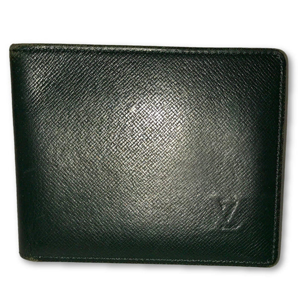 Shop for Louis Vuitton Green Taiga Leather Long Bifold Wallet