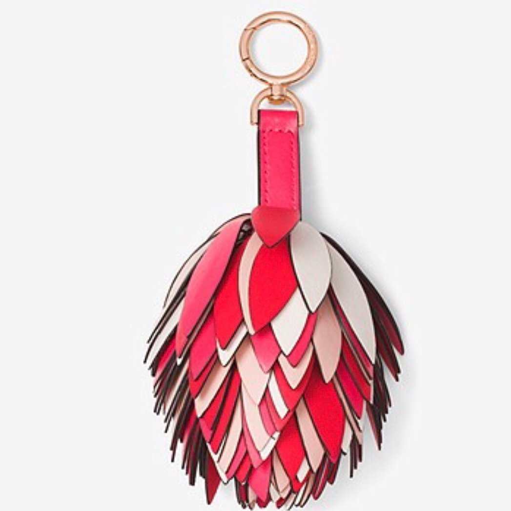 Michael Kors Pink Flower Bag Charm Key Chain – Just Gorgeous