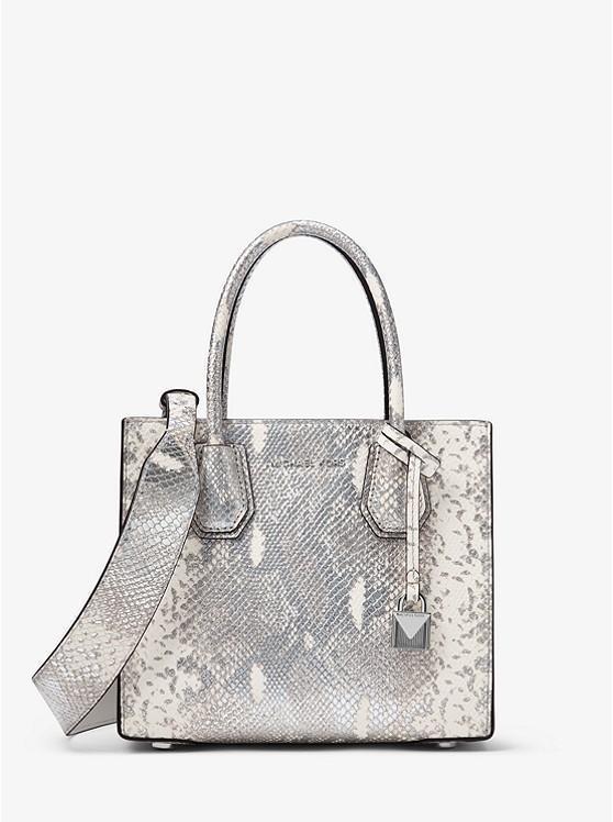 Michael Kors Snake-Embossed Leather Shoulder Strap – Just Gorgeous Studio