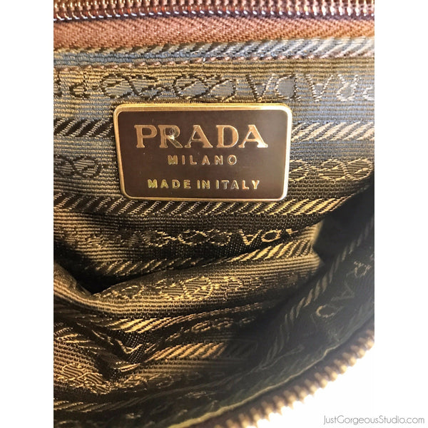Brown Prada Tessuto Satchel – Designer Revival