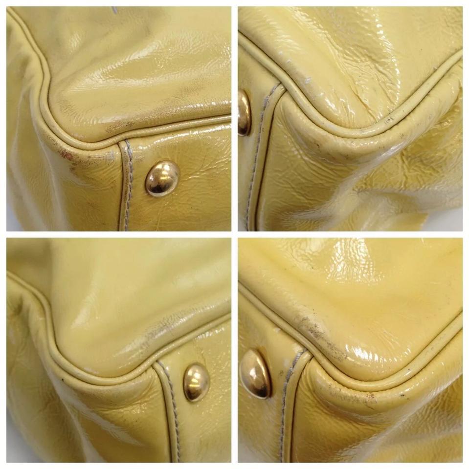 Yves Saint Laurent Hand Bag Beige Yellow Canvas Leather Gold 153939 With  Card - Organic Olivia